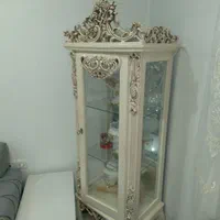 بوفه ویترین چوبی