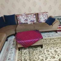 مبل ال 7 نفره پایه محکم رنگ شکلاتی