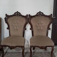 دو عدد صندلی میزبان|مبلمان خانگی و میز عسلی|قم, باغ کرباسی|دیوار