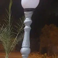 پایه چراغ لامپ سنگی جهت ویلا باغ تالار پارک
