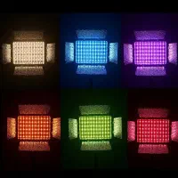 پنل U800 RGB (60وات) با 2 عدد باتری و پایه نور|دوربین عکاسی و فیلم‌برداری|تهران, فدک|دیوار