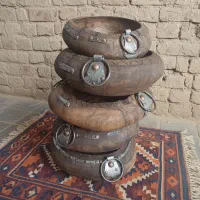 ظروف چوبی روستیک دست ساز