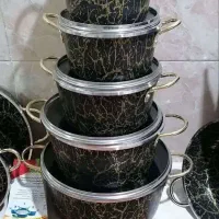 آنباکس سرویس قابلمه گرانیتی نسوز ۱۵ پارچه فورج