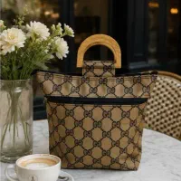 کیف دسته چوبی