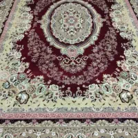 فرش یک جفت۱۲ متری فندقی زیبا