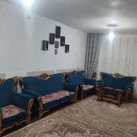 مبل۸ نفره بادوام بادوعسلی کوچیک ویه عسلی بزرگ|مبلمان خانگی و میز عسلی|بهارستان, |دیوار