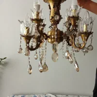 لوستر ۴شاخه برنز