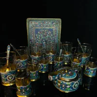 ظروف نقره میناکاری