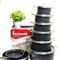 فروش ویژه سرویس قابلمه 14 پارچه دو طرف گرانیتی