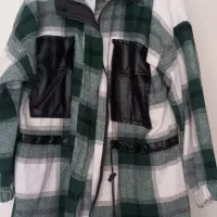 مانتو پشمی چهارخونه