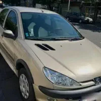 ماشین 206بژ دور رنگ