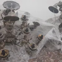 یک جفت لوستر|لوستر و چراغ آویز|اصفهان, باتون|دیوار