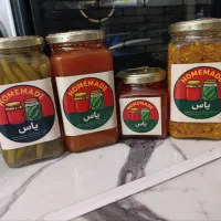 ترشی ، مربا ،کره بادام زمینی و کنجد ، شکلات صبحانه