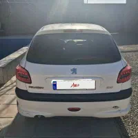 پژو206تیپ2مدل 95سه لکه رنگ