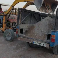 تراکتور بیل دار.نخاله برداری.جابجایی مصالح