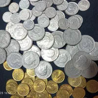 100 عدد سکه کلکسیونی شاهی|کلکسیون سکه، تمبر، اسکناس|بم, |دیوار