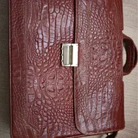کیف چرم طرح پوست ماری