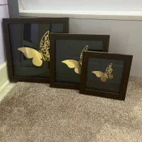 تابلو سه تکه پروانه