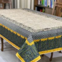 سفره پارچه‌ای ۴و۶ و۸ نفره و روبالشی نخی ترک