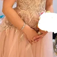 لباس مجلسی درجه 1 یک سایز ۳۶/ ۳۸ مزون دوز پشت بندی