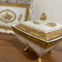 سرویس چینی لیلی مجنون قدیمی بسیار شیک ونو