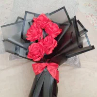 دسته گل روبانی شاین دار