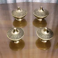 قندان برنزی مدل طاووس