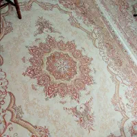 یه جفت فرش 9 متری ستاره کویریزد گل برجسته