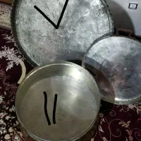 دیگ مسی به وزن 11کیلو وسینی مسی به وزن 7کیلو