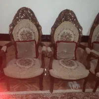 مبلمان سلطنتی همراه با دو عسلی ویه میز بزرگ|مبلمان خانگی و میز عسلی|خوی, |دیوار