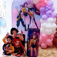 استند بادکنک آرایی دخترانه تم تولد شخصیتی