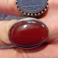 یک جفت انگشترنقره عقیق یمنی سرخ قدمت دار وعقیق آبی|جواهرات|تهران, زعفرانیه|دیوار