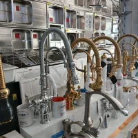 شیر ظرفشویی دوکاره فنری فلت طلایی کردم توالت|لوازم سرویس بهداشتی|قدس, شهرقدس|دیوار