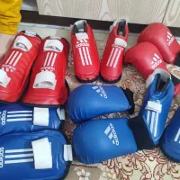 2 جفت دستکش و روپایی و ساق بند مخصوص کاراته|تجهیزات ورزشی|قم, کلهری|دیوار