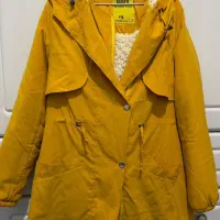 کاپشن خردلی داخل خز