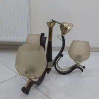 لوستر چوبی ۳شاخه