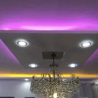 گچکاری ساختمان سفید آینه ای وگچخاک نورمخفی