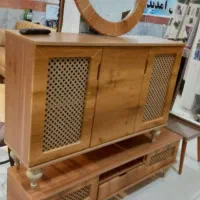 آیینه و کنسول میز تی وی و جاکفشی|میز تلویزیون|هشتگرد, شهرک راه آهن|دیوار