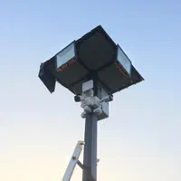 نصب و راه اندازی دوربین اسپیددام ptz ورادیو وایرلس|خدمات پیشه و مهارت|رشت, گلباغ نماز|دیوار