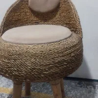 مبل حصیری تک