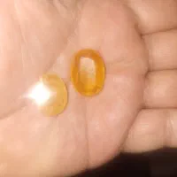 ۲عددسنگ یاقوت زرد