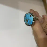 انگشتر فیروزه و عقیق