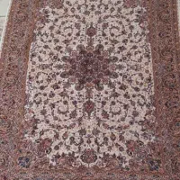 فرش ابریشمی بهشتی نسکافه ای