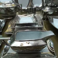 سرویس چینی خارجی ۱۸ نفره نقره ای شاین جهیزیه