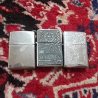 ۴ عدد فندک ۳تاش بنزینی زیپو یکیش گازی هست
