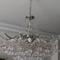 لوستر کریستال کروم