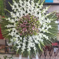 پایه گل ترحیم، گلکاری دور سنگ مزار|گل و گیاه طبیعی|قم, آزادگان|دیوار