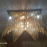 لوستر سقفی ۸۰ در ۸۰ ریموت دار در حد نو|لوستر و چراغ آویز|پردیس, فاز ۱۱|دیوار