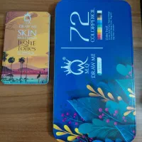 مداد رنگی 72 رنگ MQ ام کیو فلزی همراه با طیف پوست