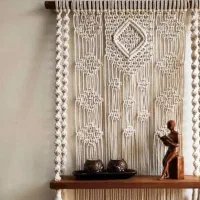 دیوار کوب مکرومه با شلف وبدون شلف